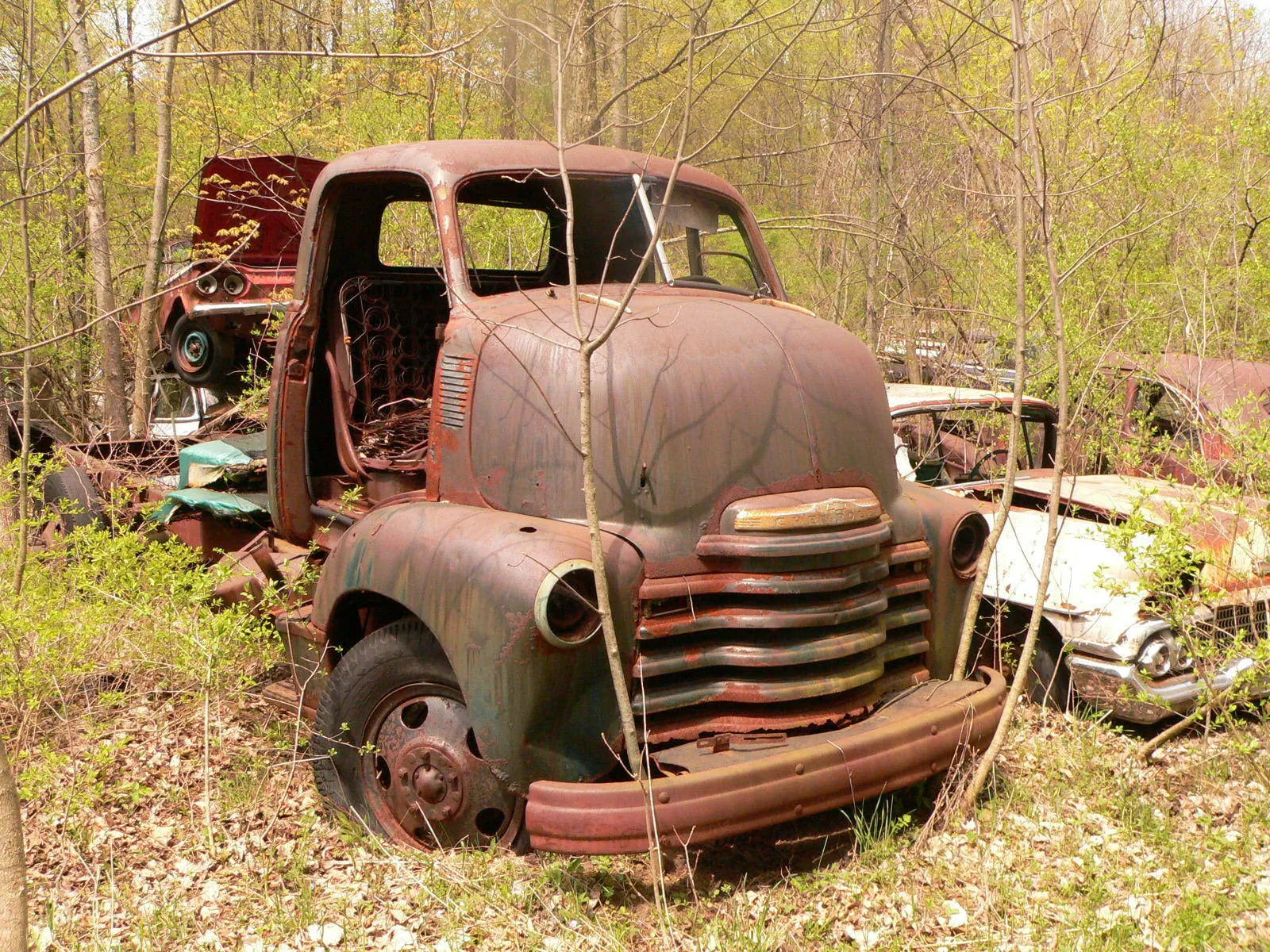 abandoned classic truck