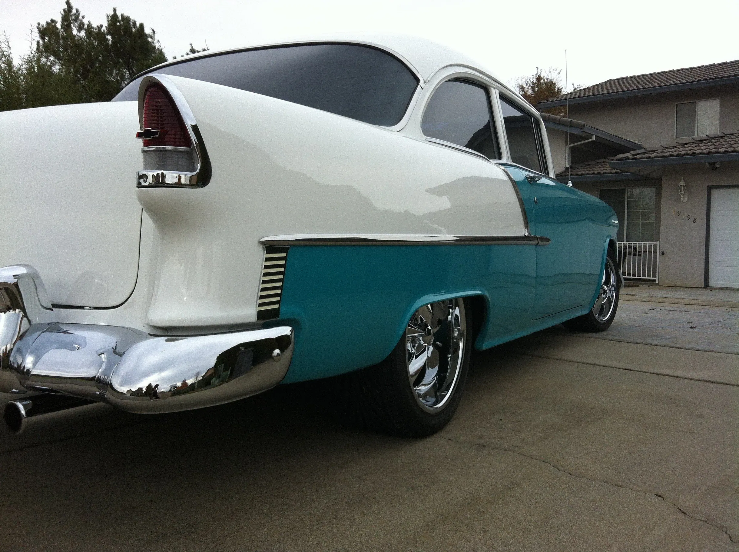 55 Chevy Bel Air tail