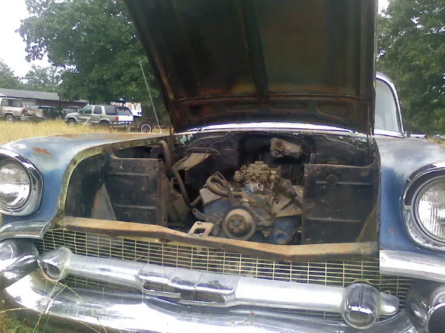Abandoned 1957 Chevy Engine
