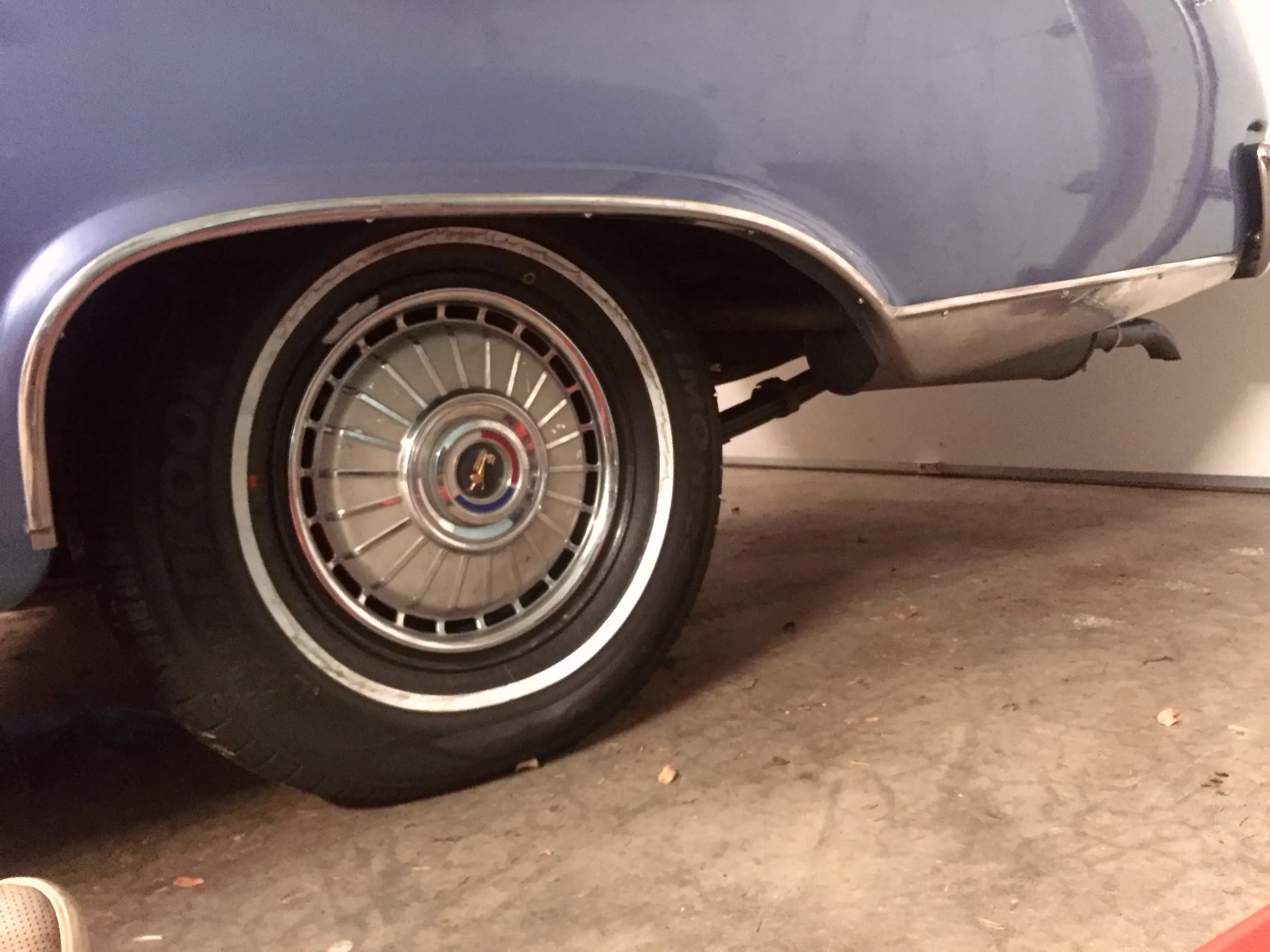 1962 Galaxie wheel well molding and rear rocker panel trim