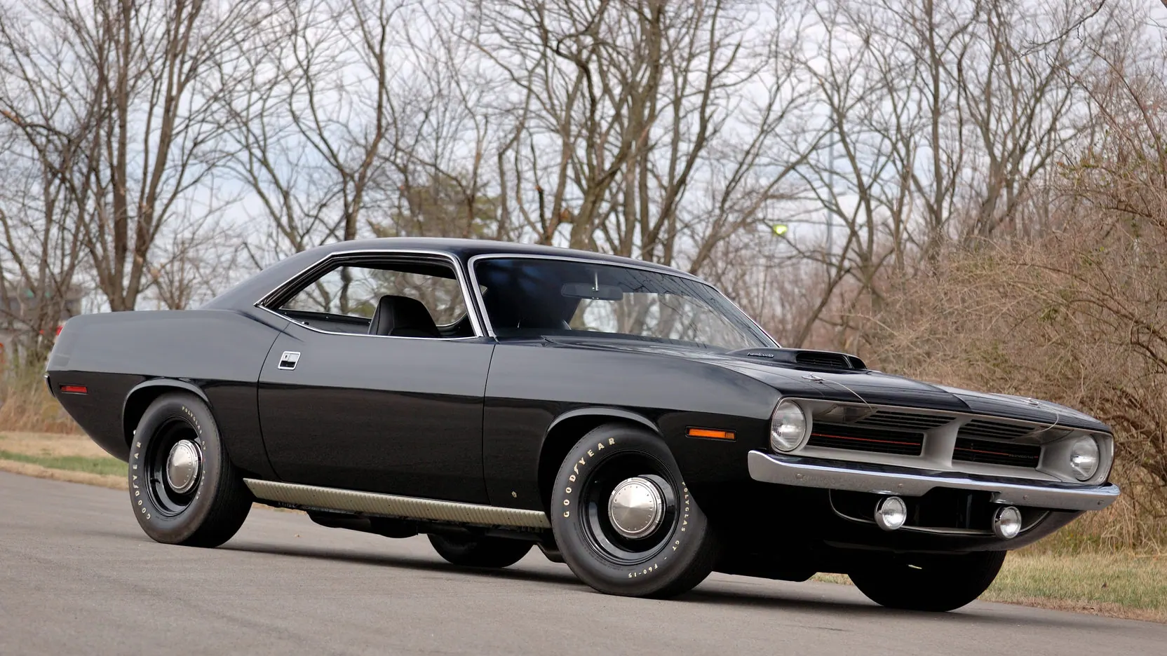 Black 1970 HEMI Cuda
