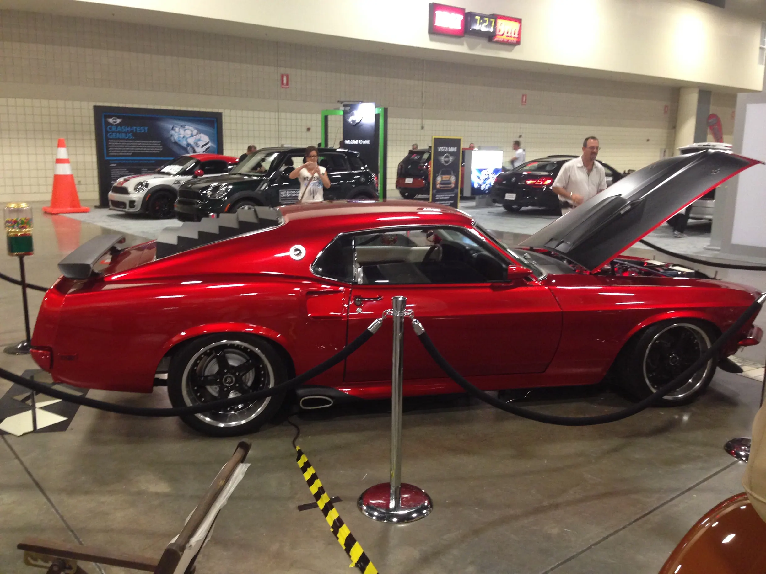 Custom 1969 Ford Mustang in a show