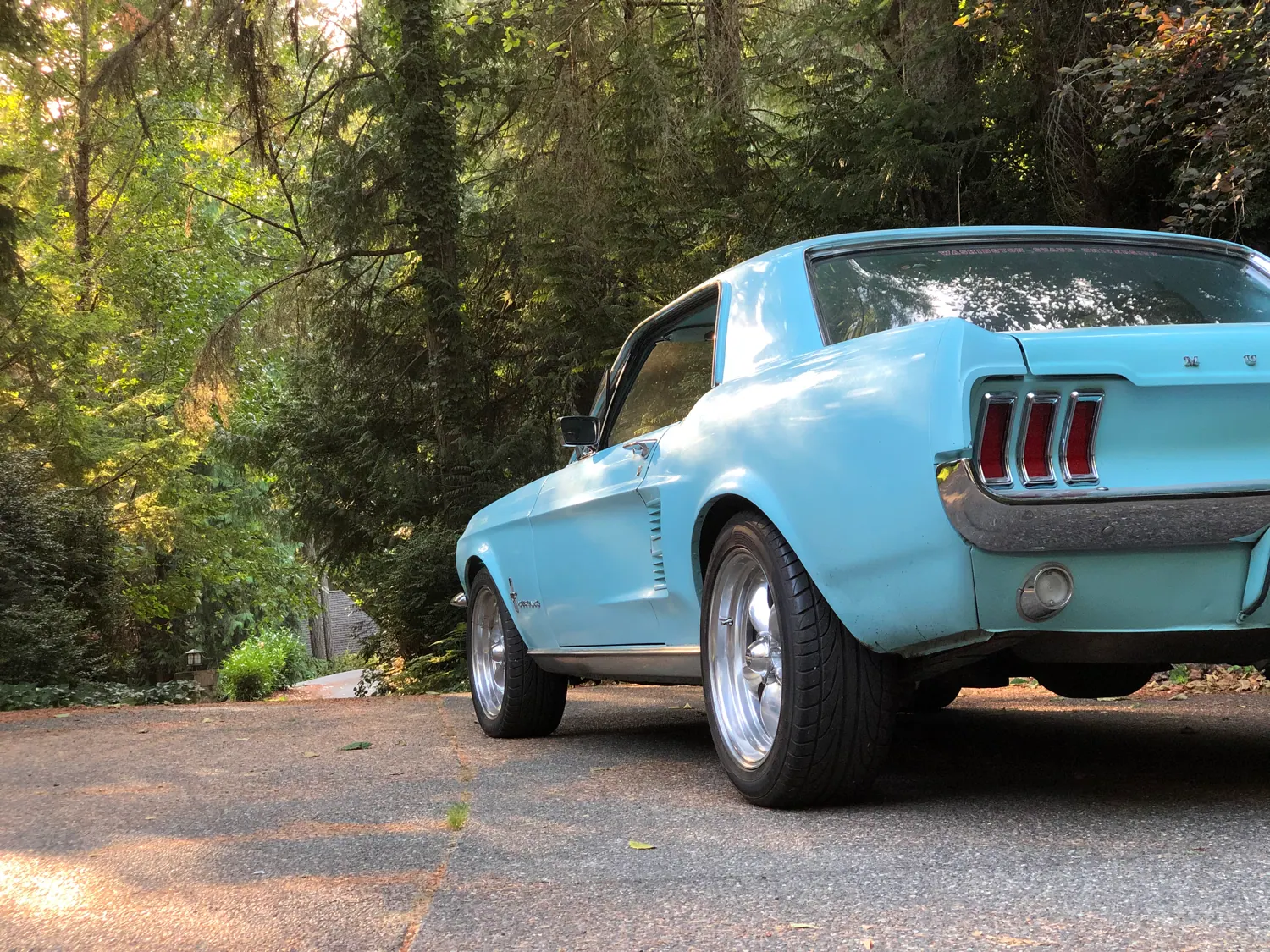 frost turquoise 1967 mustang
