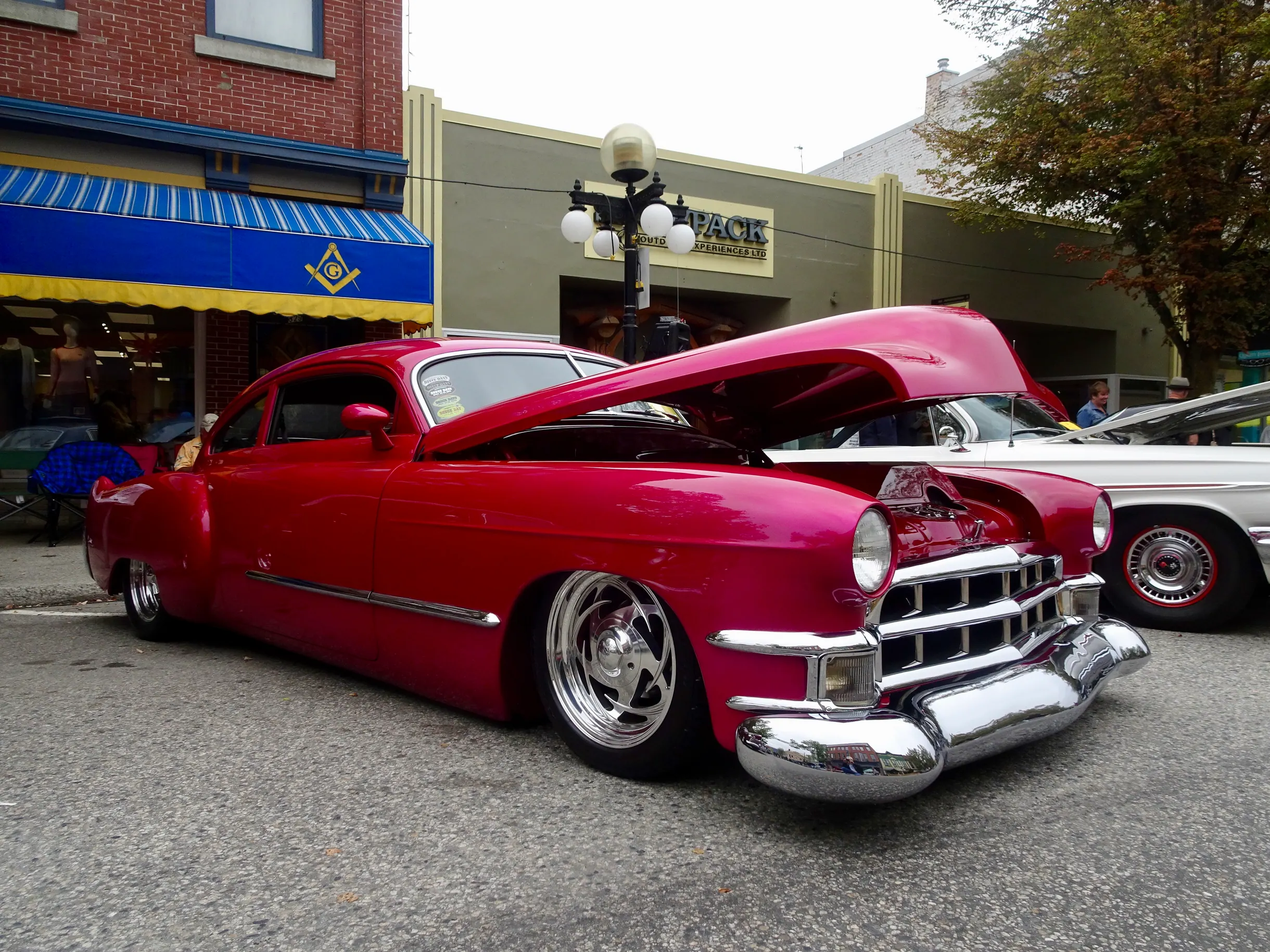 pink cadillac - queen city car show