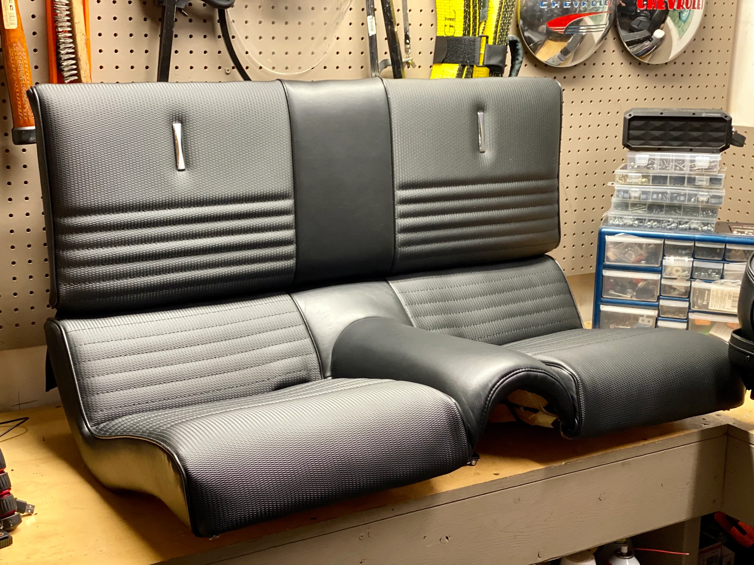 Mustang Fastback fold down seat